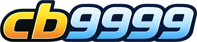 cb9999 logo in deep blue technology theme